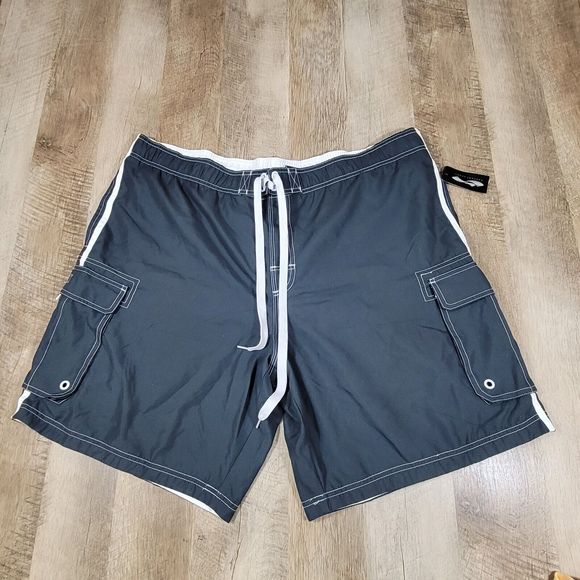 Cascade Sport Men's Swimming Trunks Charcoal Gray Size 2XL NWT - Picture 1 of 5